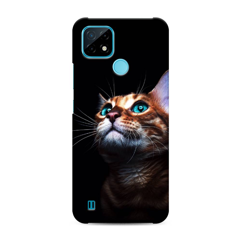 

Пластиковый чехол "Мечтательный кот" на Realme C21, 254920-1