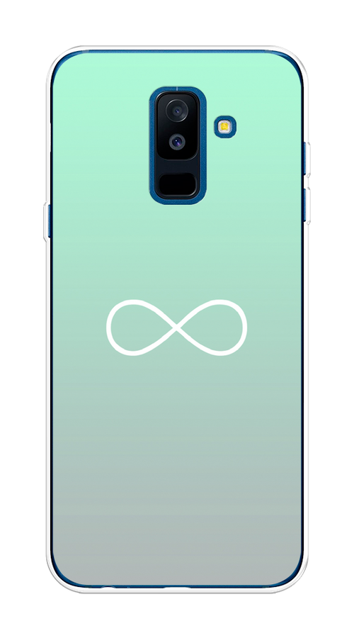 

Чехол Awog на Samsung Galaxy A6 + "Бесконечность от Тиффани", Голубой, 26050-4