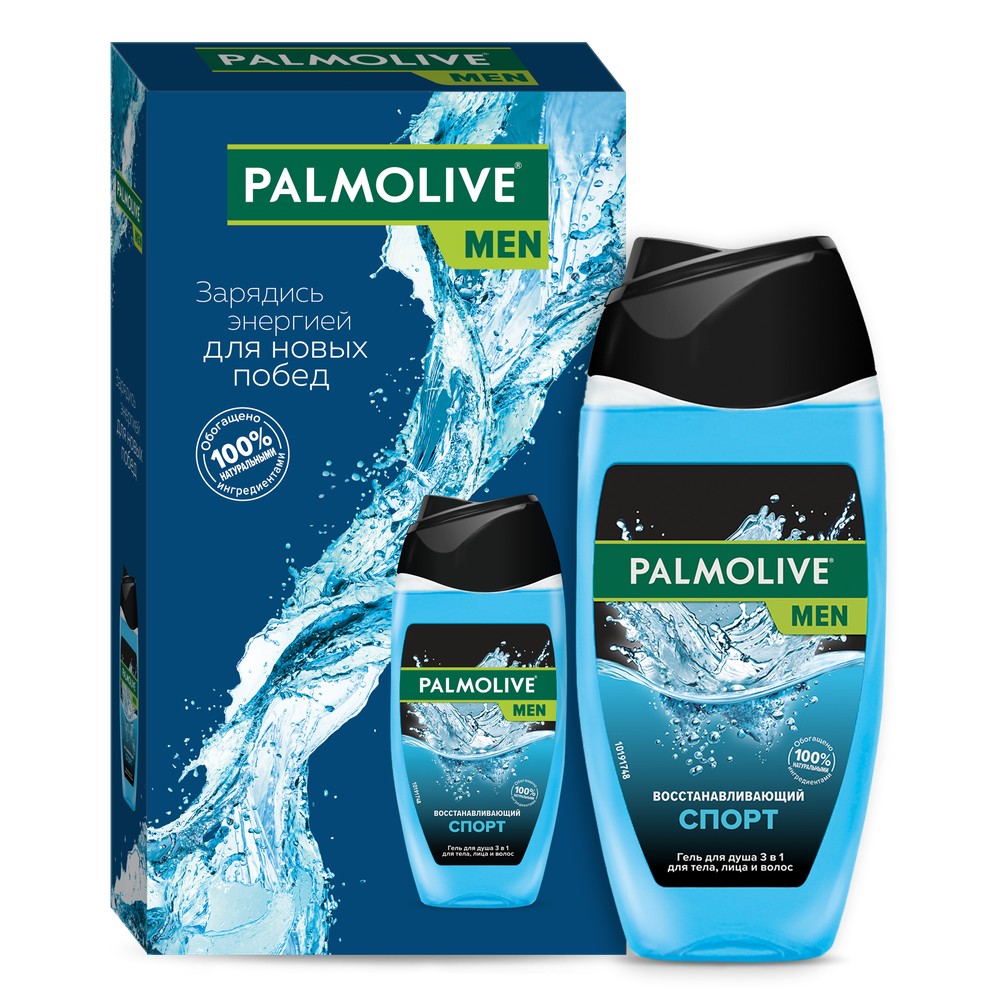 фото Подарочный набор palmolive гель для душа for men в микс-кейсе коробка