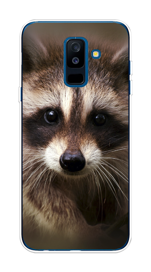 

Чехол Awog на Samsung Galaxy A6 + "Енот", Коричневый, 26050-1
