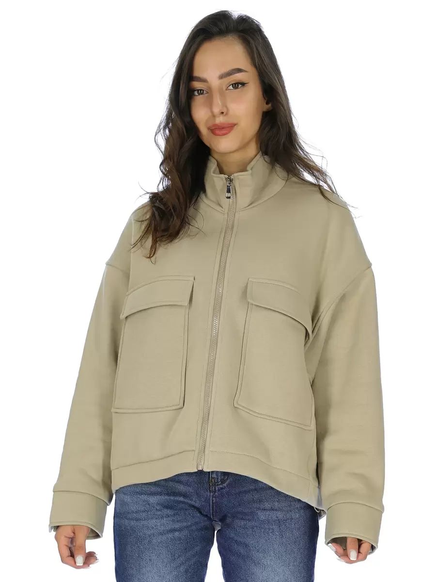 

Куртка женская A passion play SQ73264 бежевая S, Бежевый, SQ73264