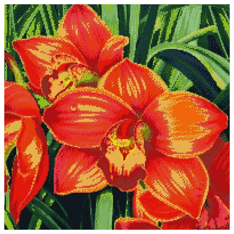 

Алмазная мозаика Алмазная живопись Красные орхидеи АЖ.1026, АЖ.1026