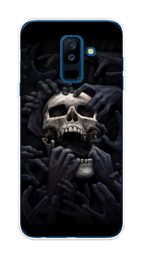 

Чехол Awog на Samsung Galaxy A6 + "Череп 29", Черный;серый, 26050-9