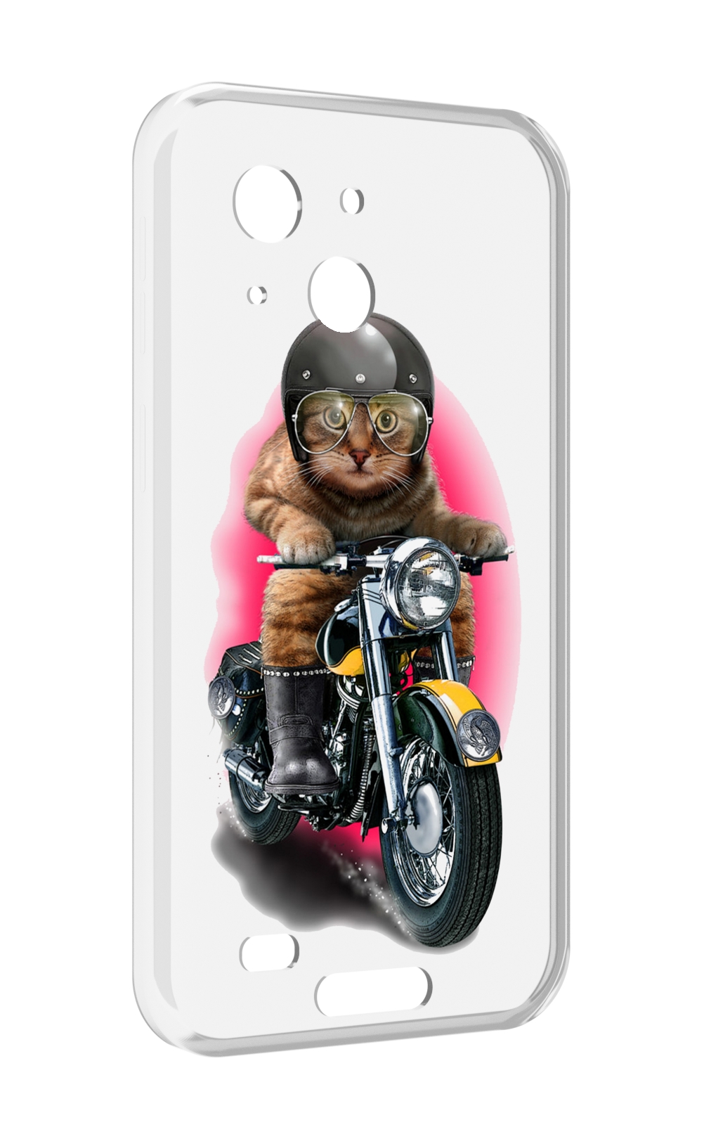 

Чехол MyPads мото-кот для Oukitel WP20 / WP20 Pro, Прозрачный, Tocco