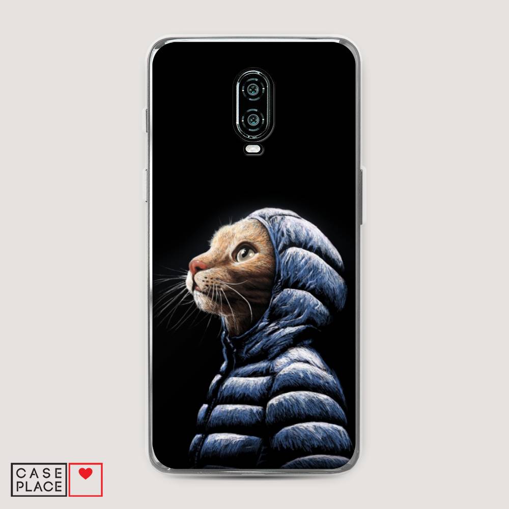 

Чехол Awog на Oneplus 6T / ВанПлас 6T "Кот в капюшоне", Черный;бежевый;синий, 150650-2
