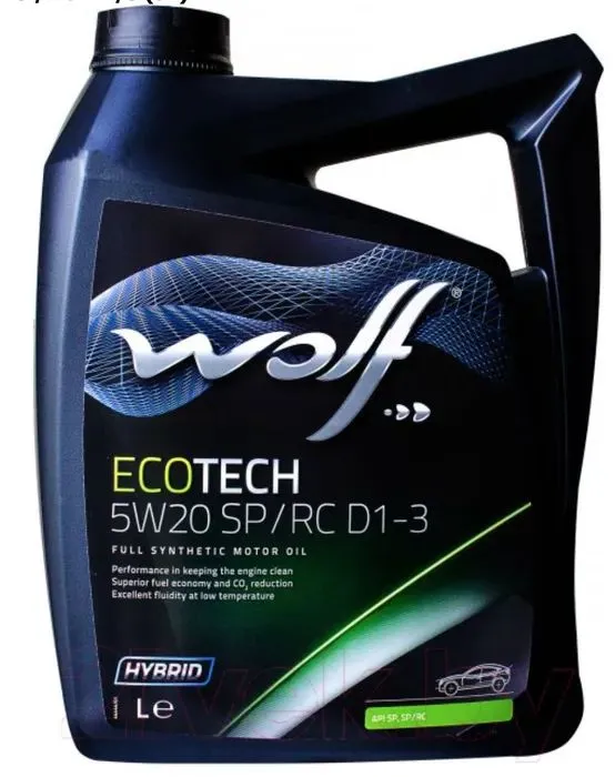 

Масло моторное Wolf 5W-20 Синтетическое 5 л