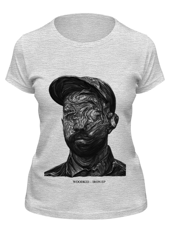 

Футболка женская Printio Woodkid серая L, Серый, Woodkid