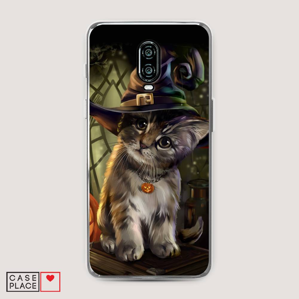 

Чехол Awog на Oneplus 6T / ВанПлас 6T "Кот на Хэллоуин", Зеленый;серый, 150650-2