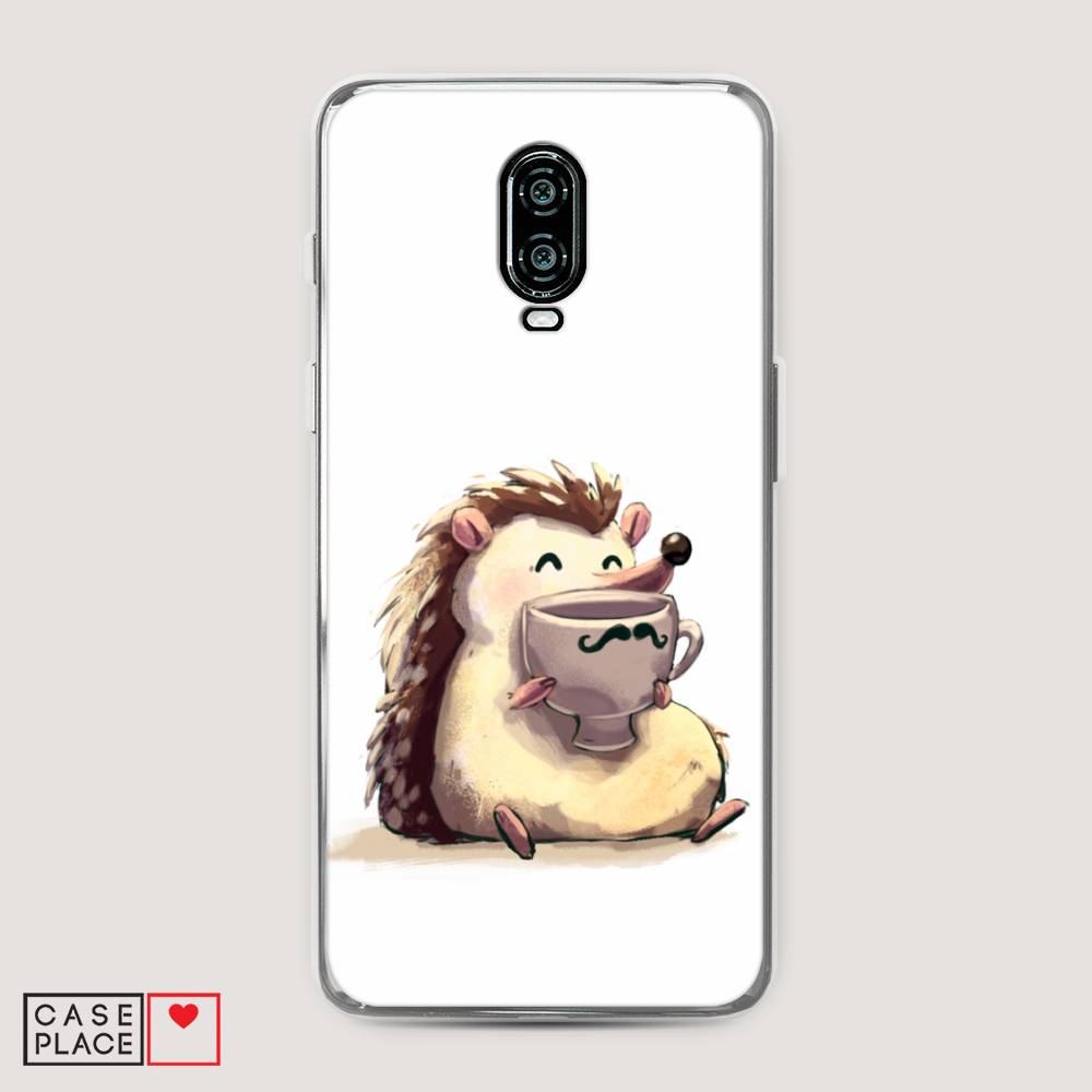 

Чехол Awog на Oneplus 6T / ВанПлас 6T "Еж кофеман", Белый;коричневый;бежевый, 150650-10