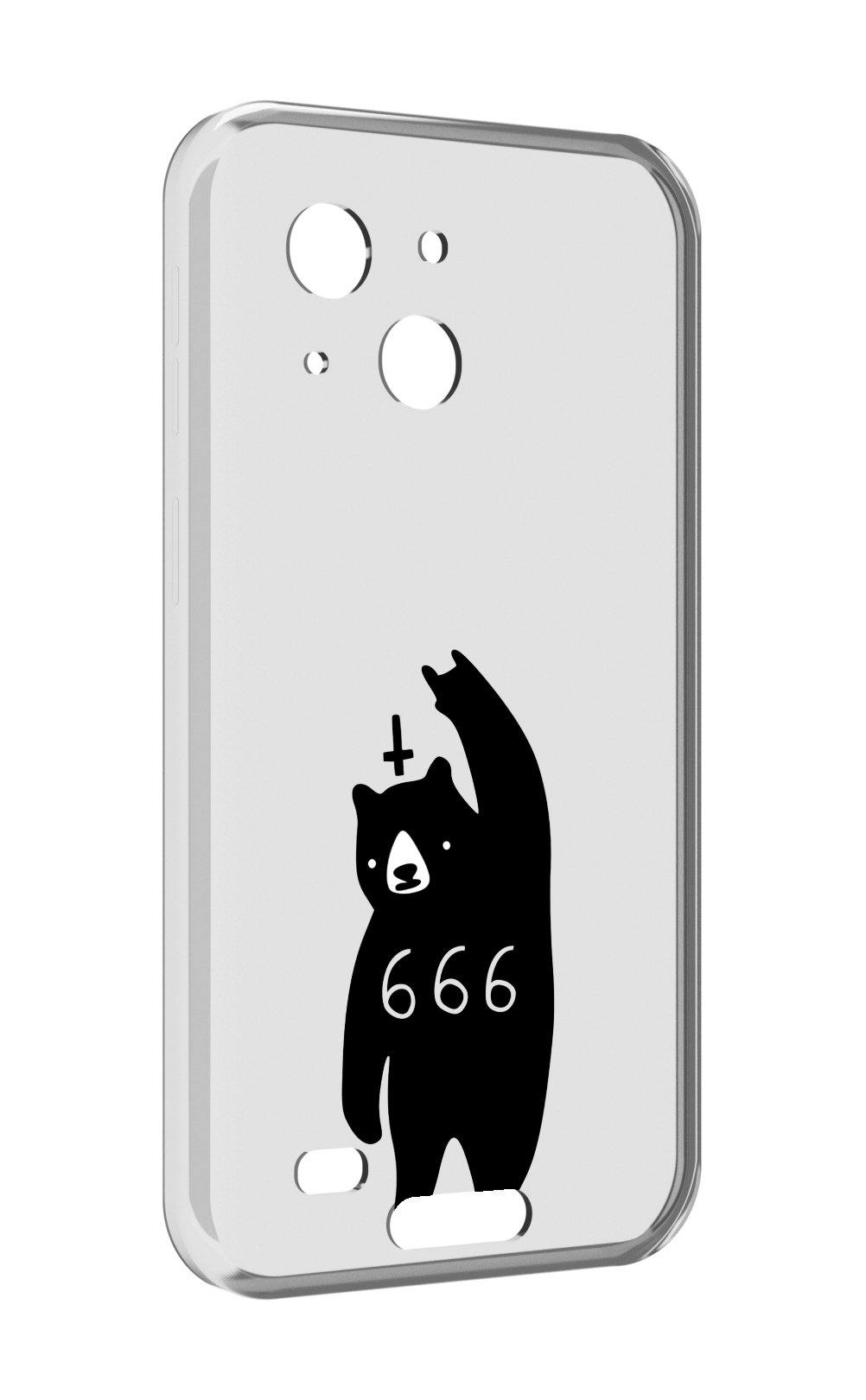 

Чехол MyPads медведь 666 для Oukitel WP20 / WP20 Pro, Прозрачный, Tocco