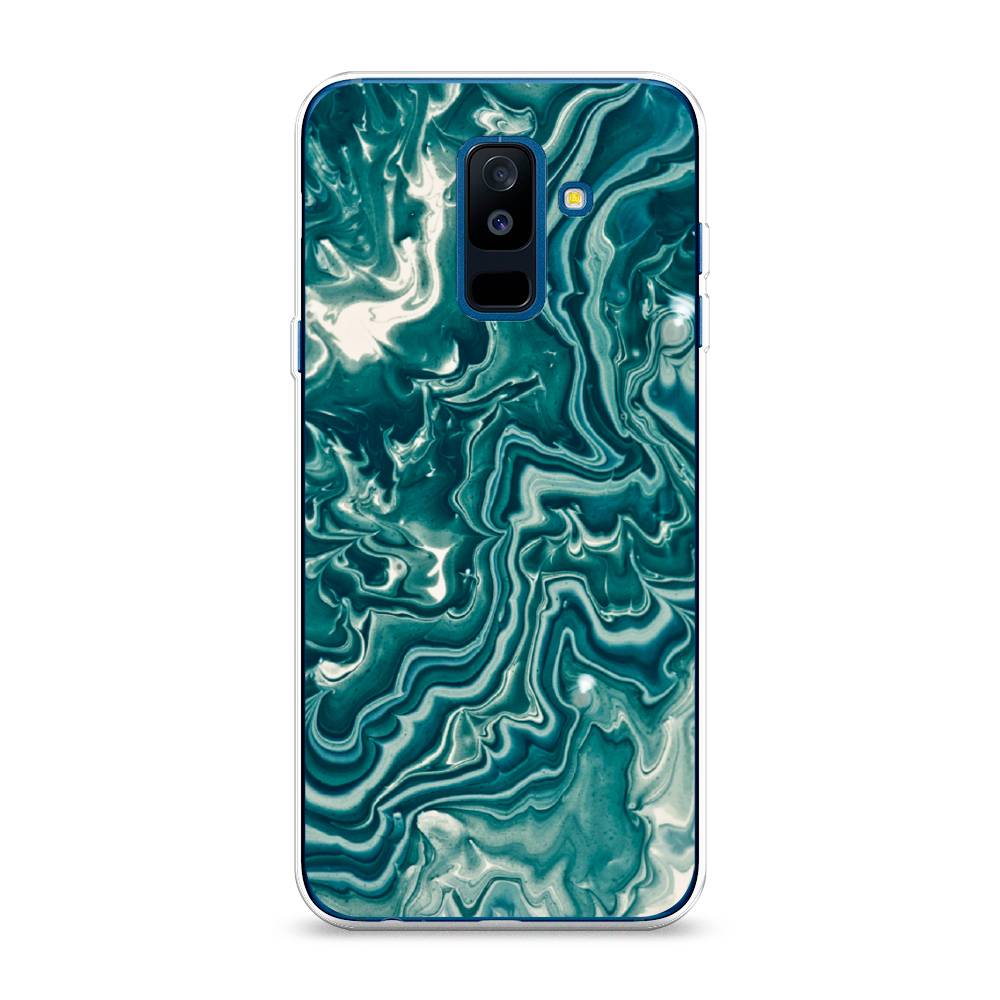 

Чехол Awog на Samsung Galaxy A6 + "Минералы 4", Голубой, 26050-3