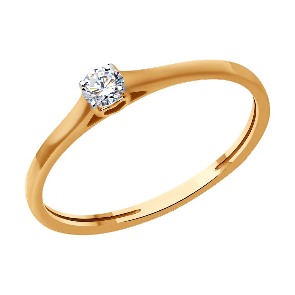 

Кольцо из золота р.  SOKOLOV Diamonds 1012446, бриллиант, 1012446