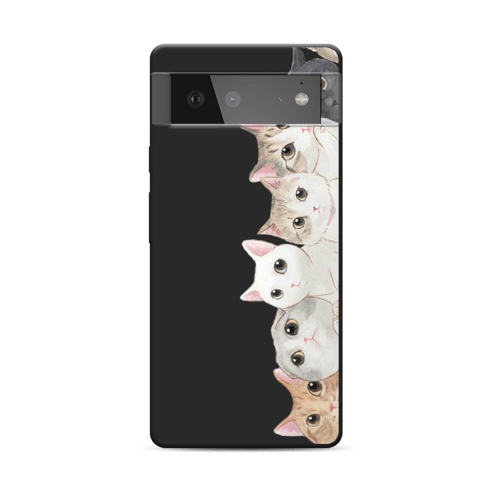

Матовый силиконовый чехол "Котики" на Google Pixel 6, Котики