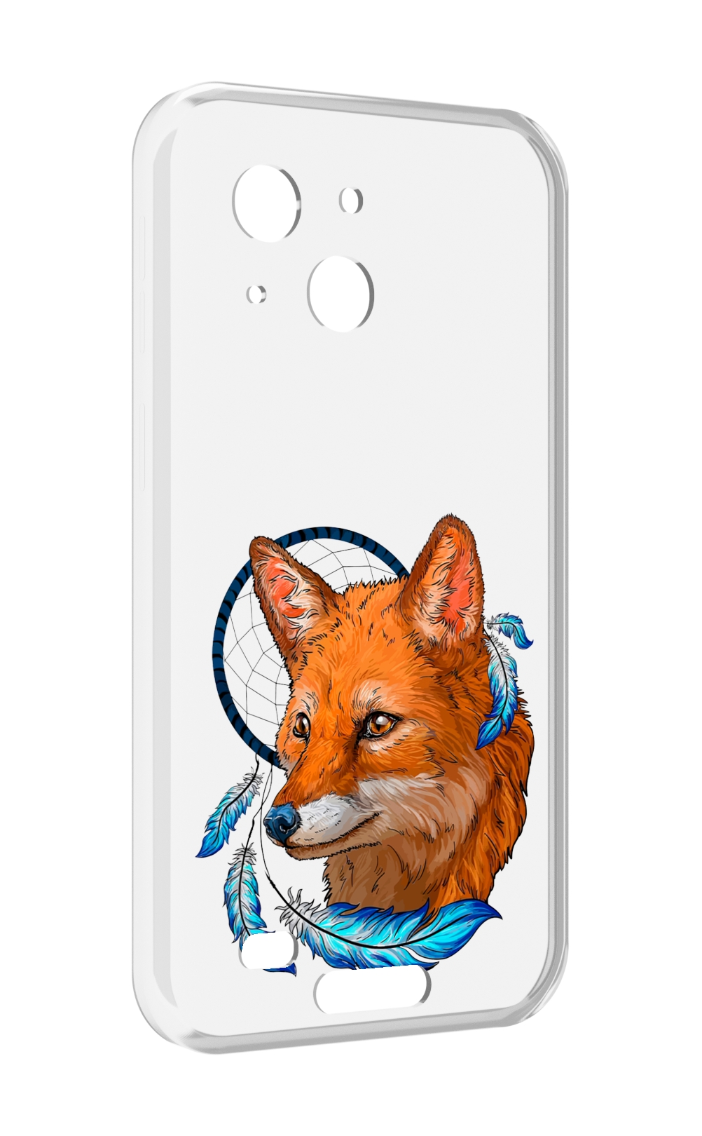

Чехол MyPads лиса и ловец снов для Oukitel WP20 / WP20 Pro, Прозрачный, Tocco