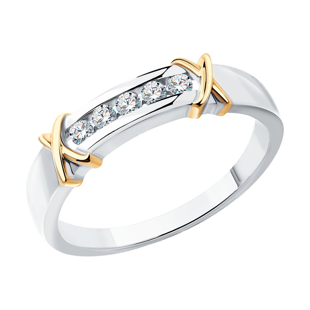 

Кольцо из белого золота с бриллиантом р. 17,5 SOKOLOV Diamonds 1012435-3, 1012435-3