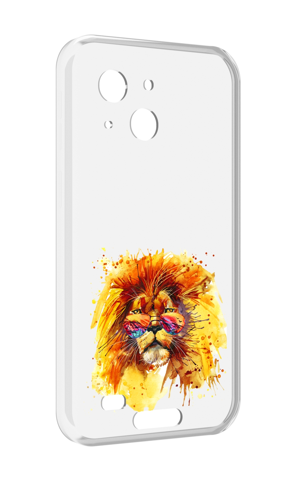 

Чехол MyPads лев в очках для Oukitel WP20 / WP20 Pro, Прозрачный, Tocco
