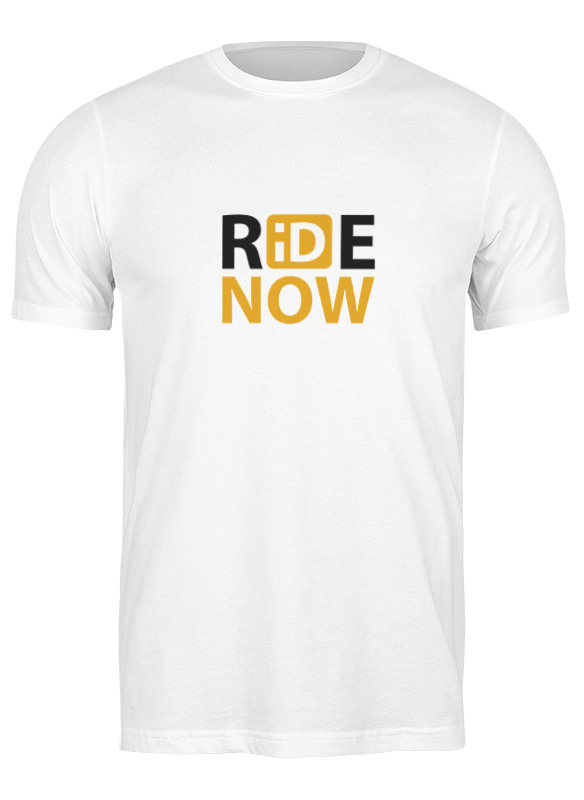 

Футболка мужская Printio Ride-now белая M, Белый, Ride-now