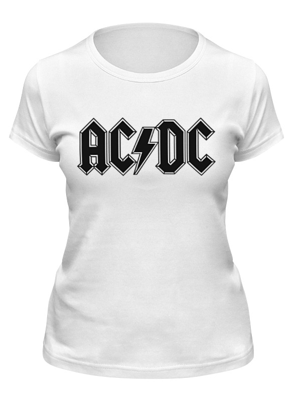

Футболка женская Printio Ac/dc белая S, Ac/dc