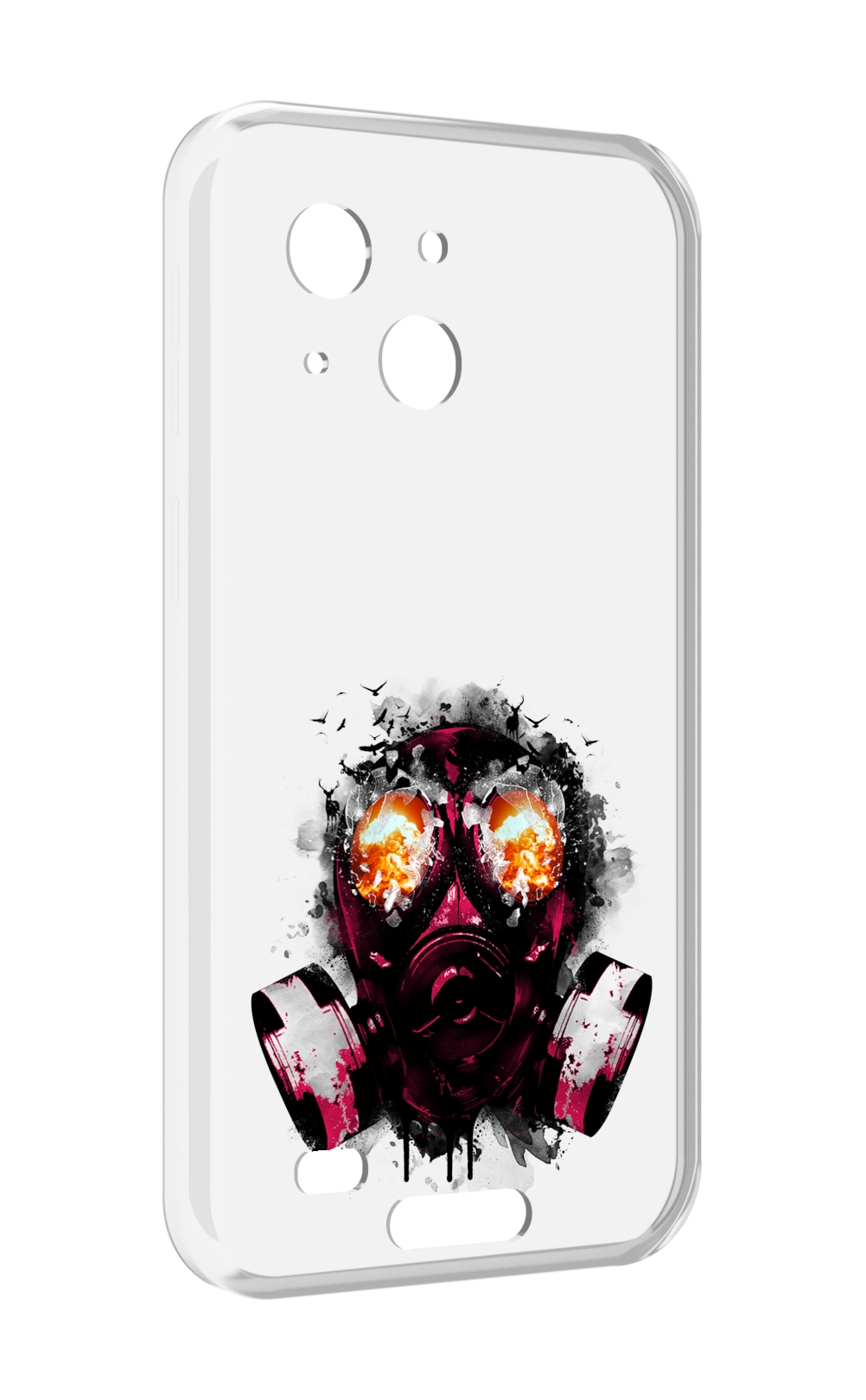 

Чехол MyPads красный противогаз для Oukitel WP20 / WP20 Pro, Прозрачный, Tocco