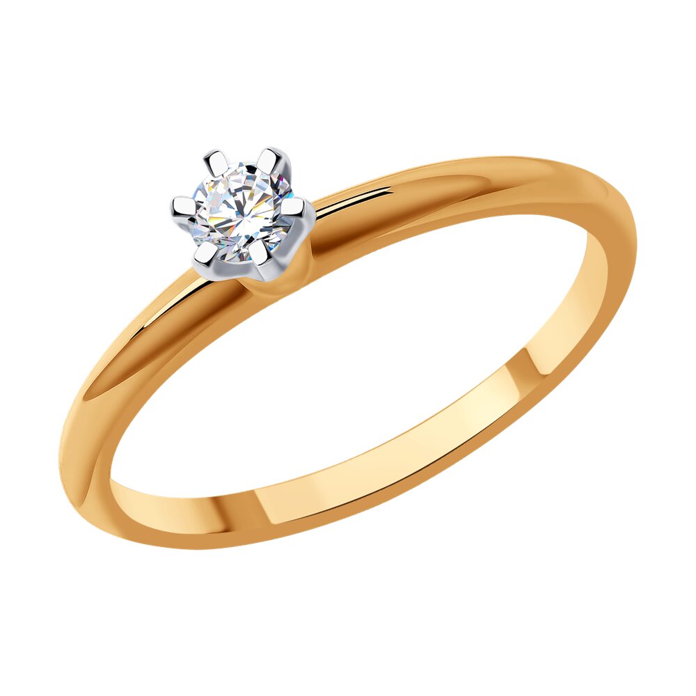 

Кольцо из золота р.  SOKOLOV Diamonds 1012408, бриллиант, 1012408
