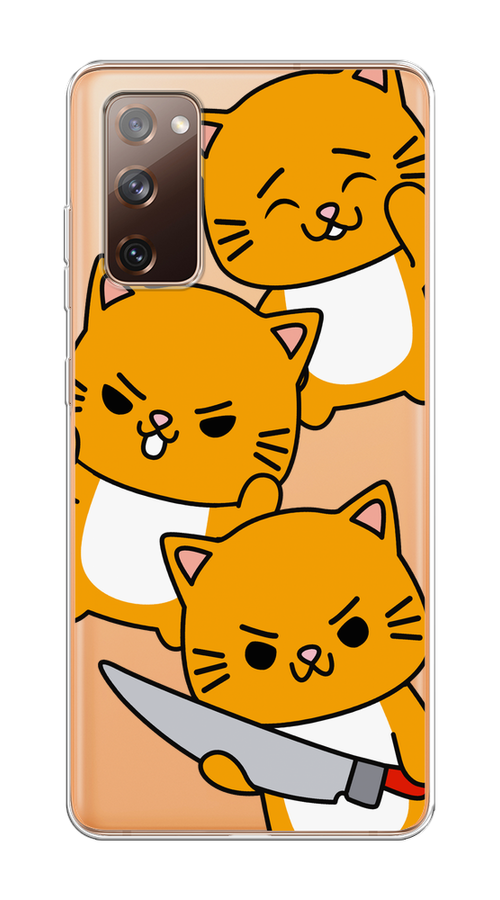 

Чехол на Samsung Galaxy S20 FE "Опасные котики", Оранжевый;серый;белый, 2101350-1