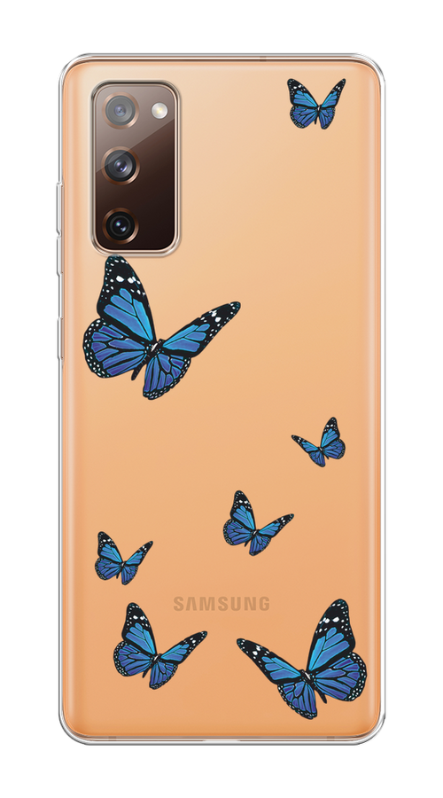 

Чехол на Samsung Galaxy S20 FE "Blue butterflies", Синий;черный, 2101350-1