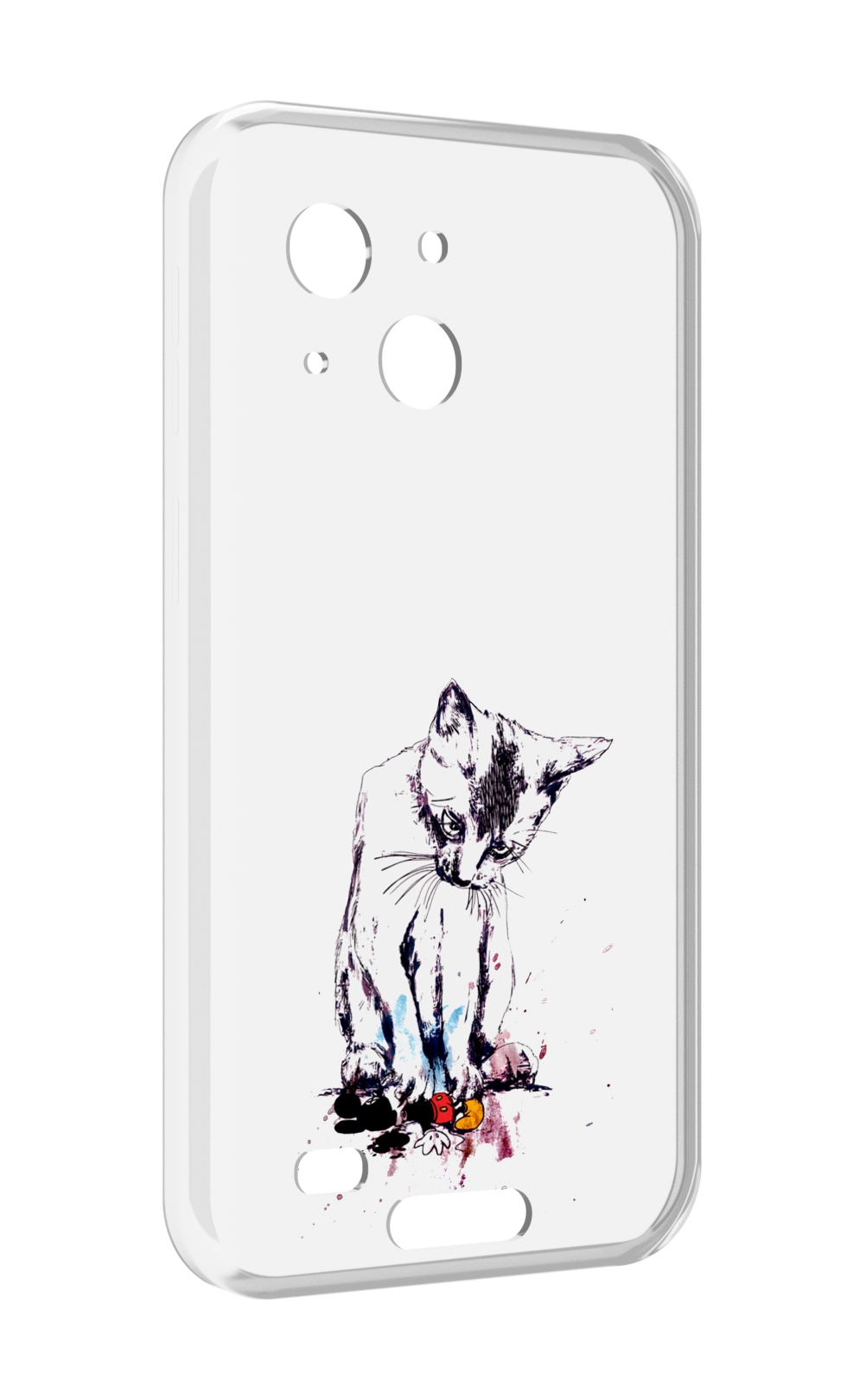 

Чехол MyPads кот и микки для Oukitel WP20 / WP20 Pro, Прозрачный, Tocco