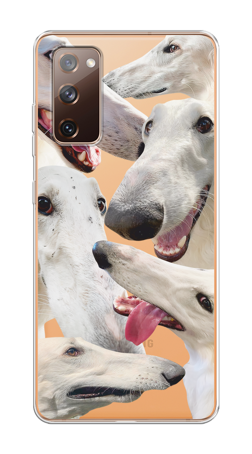 

Чехол на Samsung Galaxy S20 FE "Собака с длинным носом", Белый;бежевый;розовый, 2101350-1