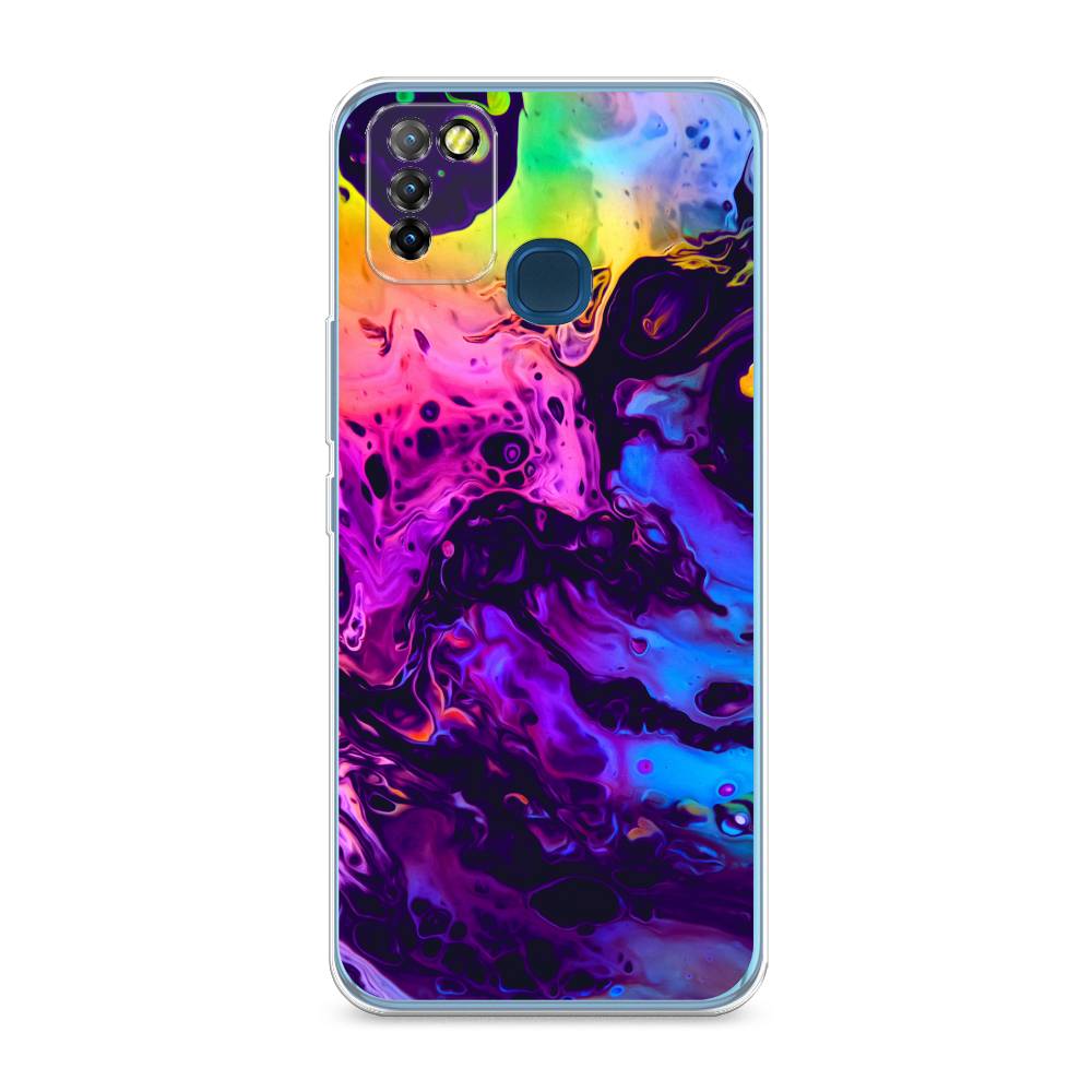 

Чехол Awog на Infinix HOT 10 Lite "ACID fluid", Разноцветный, 3100350-3