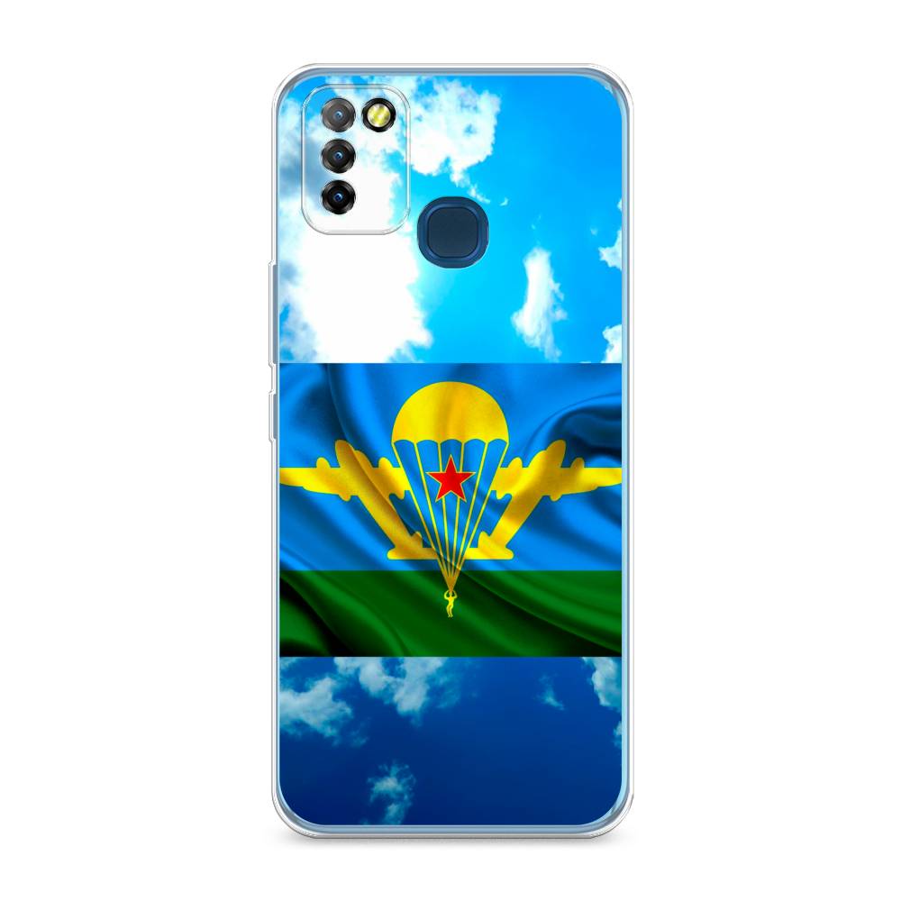 

Чехол Awog на Infinix HOT 10 Lite "ВДВ флаг в небесах", Разноцветный, 3100350-5
