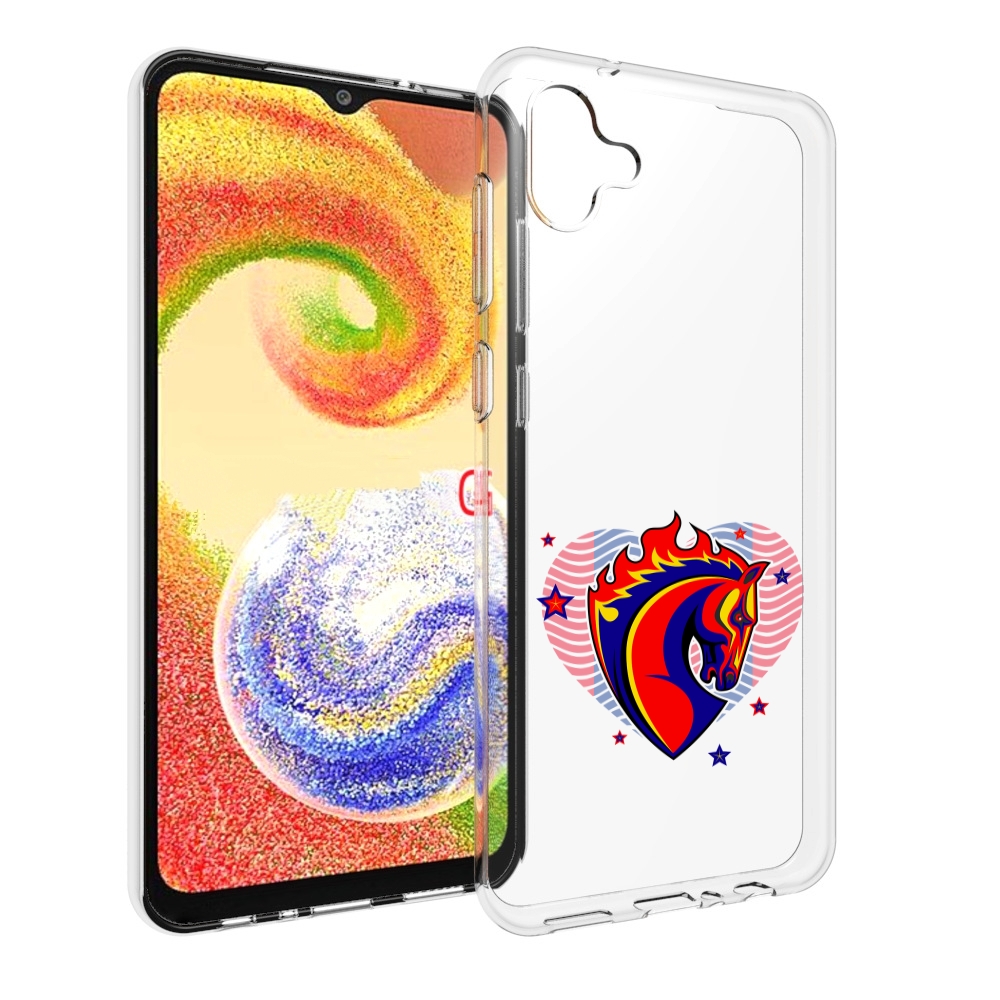 

Чехол MyPads ФК ЦСЛ Лошадь для Samsung Galaxy A04, Прозрачный, Tocco