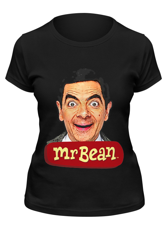 

Футболка женская Printio Mr.bean черная M, Черный, Mr.bean