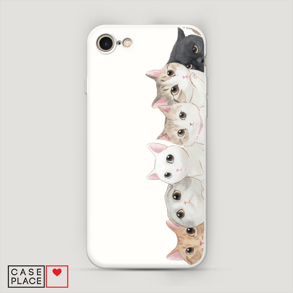 

Матовый силиконовый чехол "Котики" на Apple iPhone 7, Котики