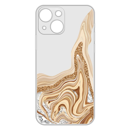 

Чехол (клип-кейс) GRESSO Air, для Apple iPhone 13, прозрачный/золотистый [gr17aaae9121], Разноцветный, Air