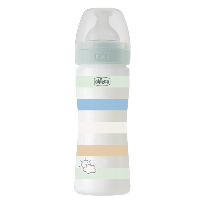 

Бутылочка Chicco Well-Being 2 мес. 250 мл Зелёный/Белый, Белый;зеленый