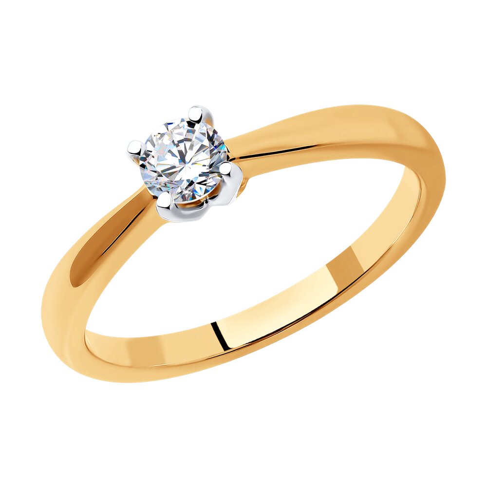

Кольцо из золота р. 17 SOKOLOV Diamonds 1012362-66, бриллиант, 1012362-66