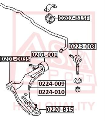 

Рычаг подвески ASVA 0224-009