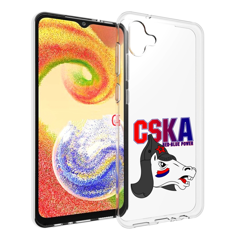 

Чехол MyPads ФК ЦСК лошадка россия для Samsung Galaxy A04, Прозрачный, Tocco