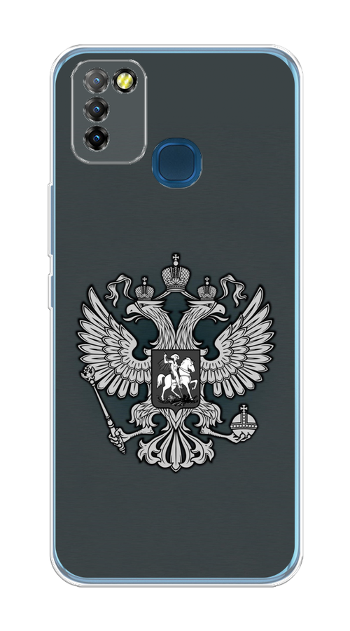 

Чехол Awog на Infinix HOT 10 Lite "Герб России серый", Разноцветный, 3100350-5