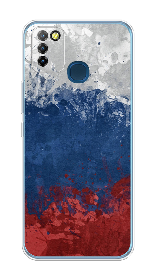 

Чехол Awog на Infinix HOT 10 Lite "Флаг России неровный", Разноцветный, 3100350-5