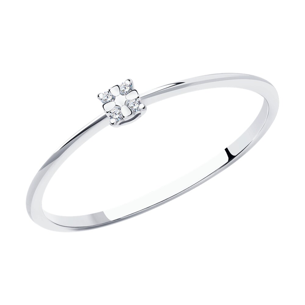 

Кольцо из золота р. 15,5 SOKOLOV Diamonds 1012350-3, бриллиант, 1012350-3