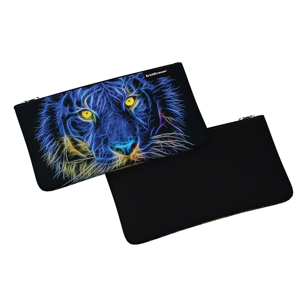 

Пенал конверт ErichKrause Light Night Lion 57205 220x120мм, Разноцветный, Пеналы конверты