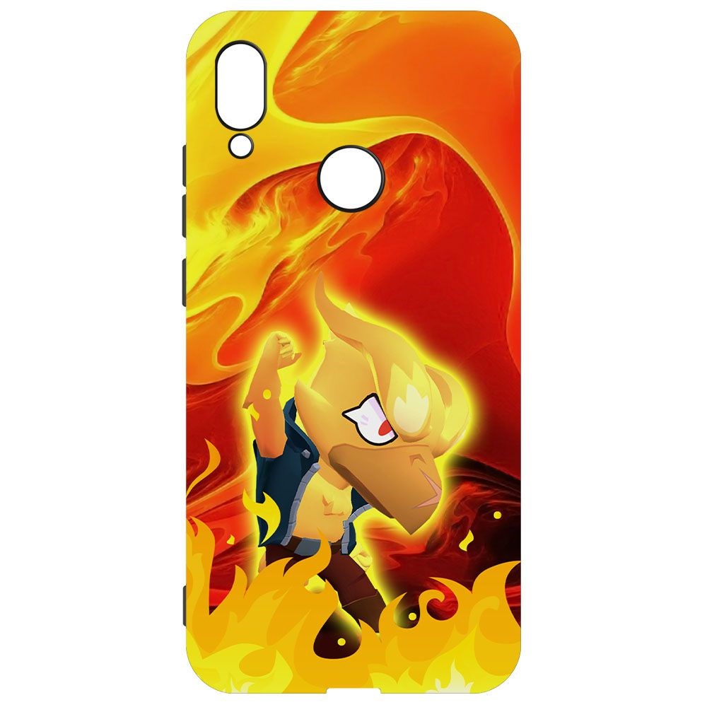 

Чехол-накладка Krutoff Софт Кейс Brawl Stars - Ворон-Феникс для Xiaomi Redmi Note 7 черный