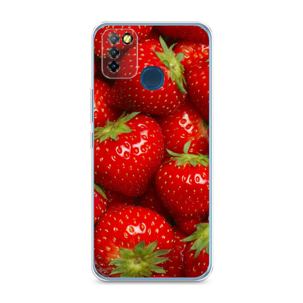 

Чехол Awog на Infinix HOT 10 Lite "Клубника", Разноцветный, 3100350-10