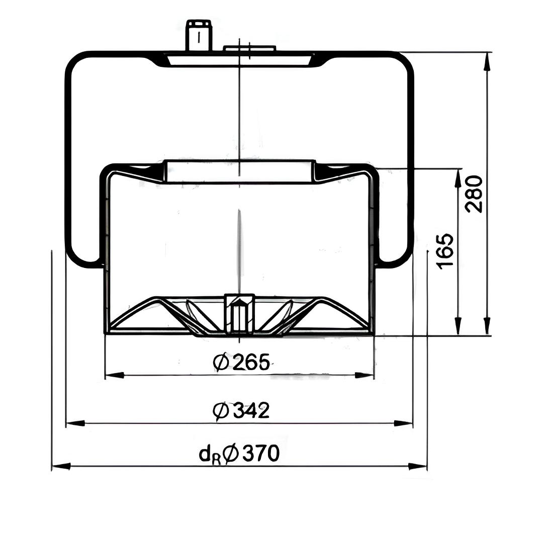 

Пневмоподушка KRAFTIGER KG418323NC для MB со стаканом