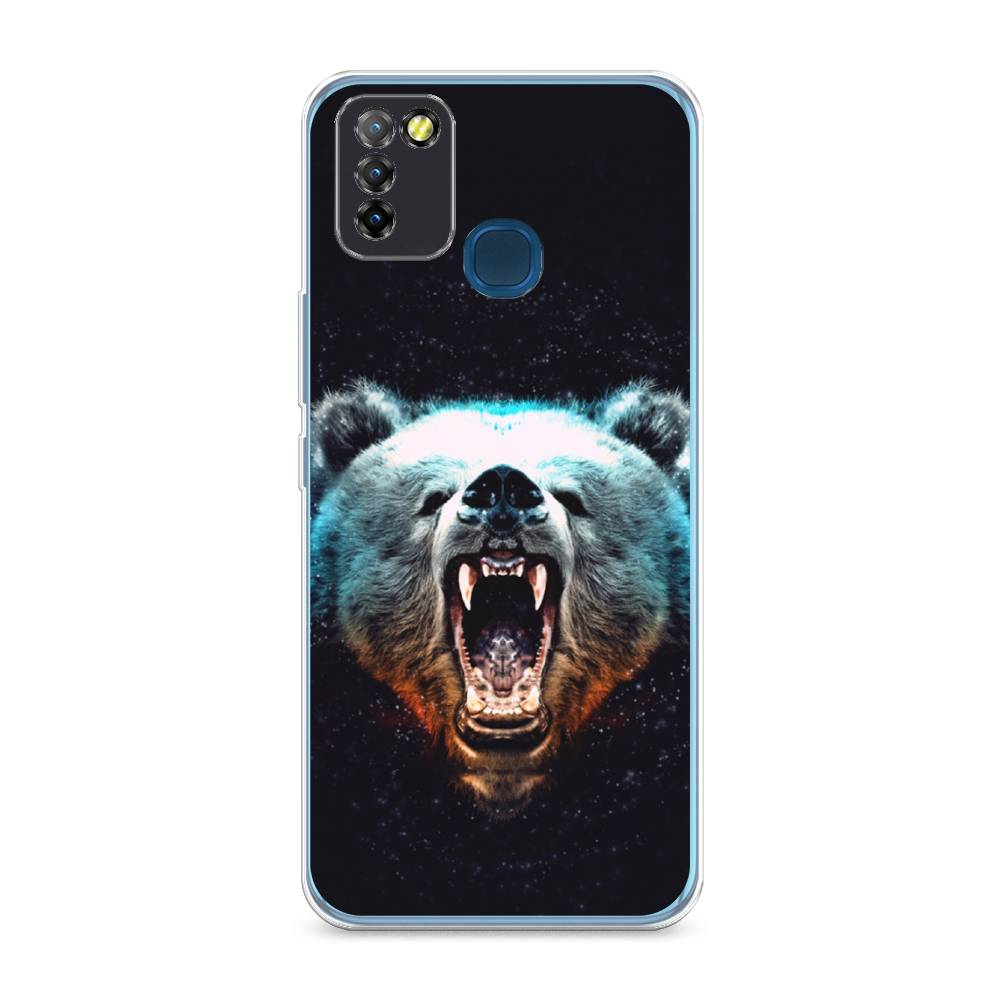 

Чехол Awog на Infinix HOT 10 Lite "Медведь", Разноцветный, 3100350-2
