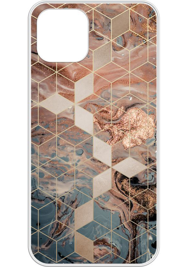 

Чехол (клип-кейс) GRESSO Air, для Apple iPhone 12/12 Pro, золотистый/синий [gr17aaae9058], Air