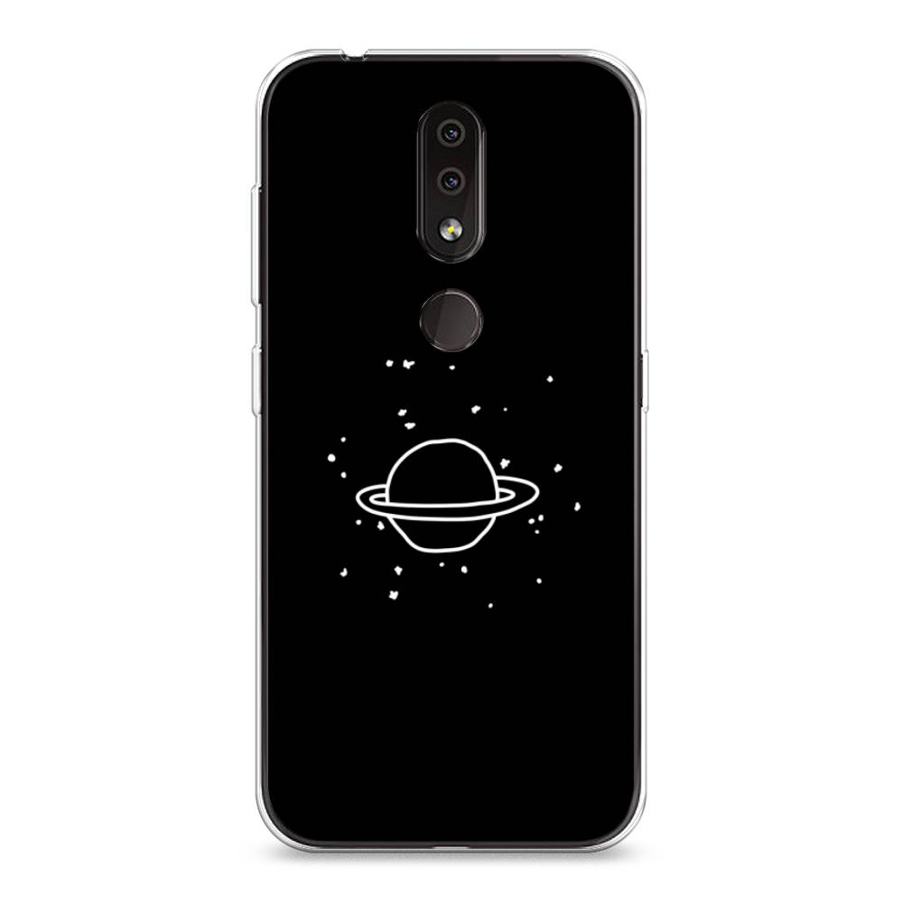

Чехол Awog на Nokia 4.2 / Нокиа 4.2 "Дудл Юпитера", Белый;черный, 122550-4
