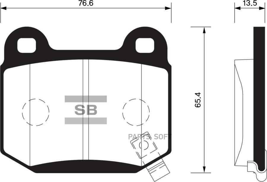 

Колодки задние SUBARU FORESTER 13- SP1495