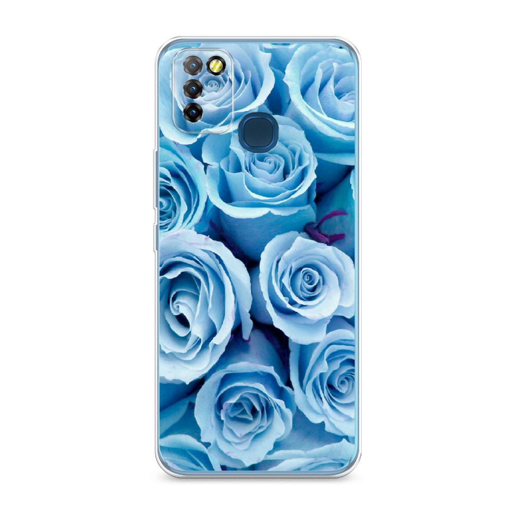 

Чехол Awog на Infinix HOT 10 Lite "Лазурные розы", Разноцветный, 3100350-8
